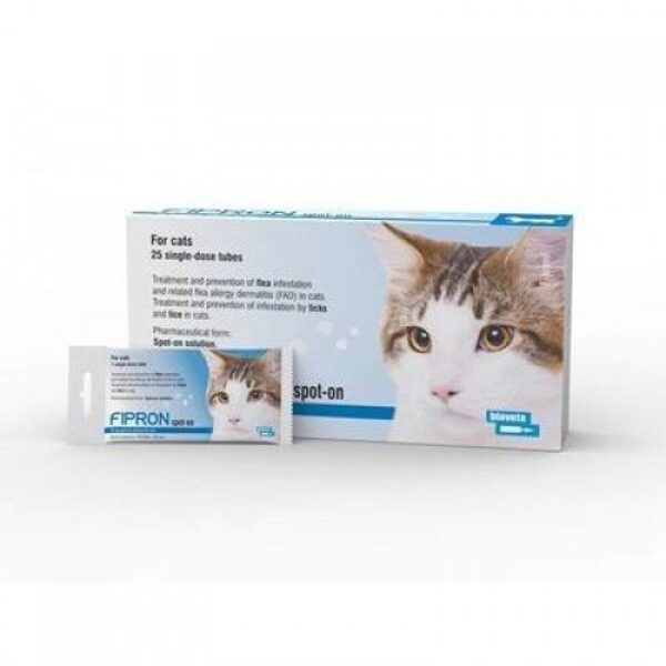 Fipron 50 mg šķīdums pilināšanai uz ādas kaķiem