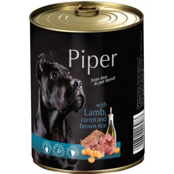 PIPER WITH LAMB, CARROT AND BROWN RICE 800g