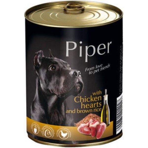 PIPER WITH CHICKEN HEARTS AND BROWN RICE 800g